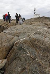 Durant el matí es visitaren tant la zona del Capell de Ferro com del far, on van poder veure bons exemples del tipus de roques e