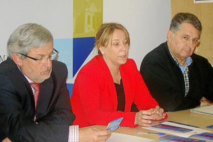 Javier López Cerón, Águeda Reynés y Salvador Botella, ayer