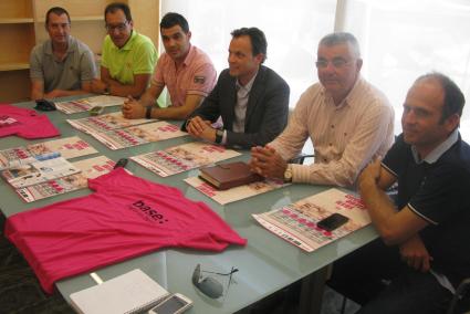 De izquierda a derecha, Toni Capó, Carlos Bosch, Lluís Arjona, Francesc Pons y Guillem Bosch, en la presentación de la prueba.