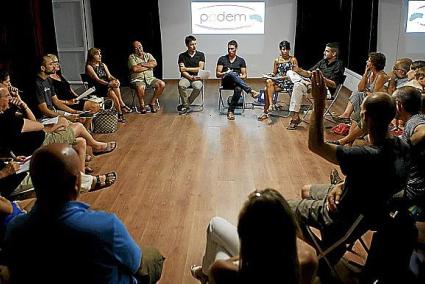 CIUTADELLA . POLITICA. El círculo de Podemos en Ciutadella mantuvo ayer su reunión semanal.