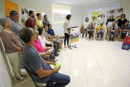 Más de 150 personas arroparon a la candidata del PSM de Ciutadella, el lunes en el Hotel Alfons III.