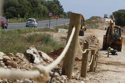 Menorca Mao carretera general tramo Mao Alaior obras ampliacion const