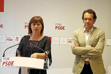 Francina Armengol y Marc Pons, en una imagen de principios de mes