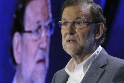 El presidente del Gobierno y del PP, Mariano Rajoy, durante su intervención en la clausura de la Conferencia Política del PP.