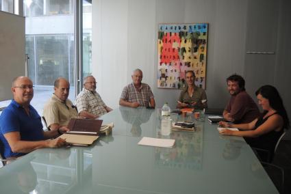 Imagen de la reunión mantenida entre el Consell y Agrame