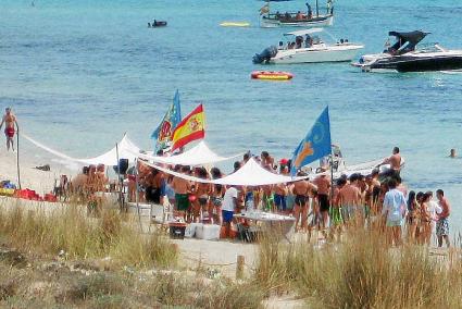 Instantánea de la playa de Talis (Son Bou) hace dos semanas.