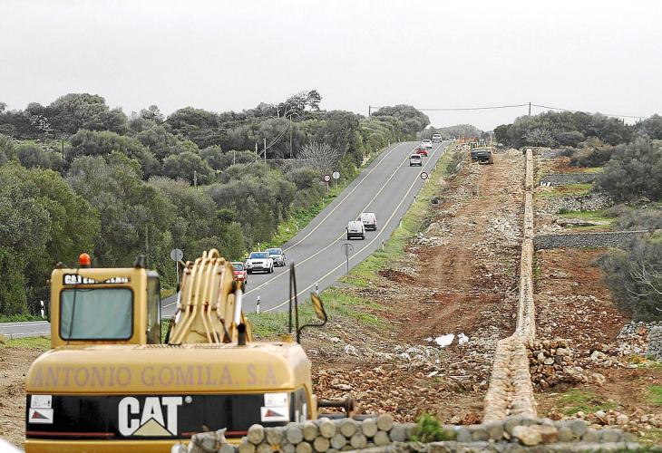 ALAIOR. CARRETERAS. carretera general, tramo Mao - Alaior, ampliacion y obras -