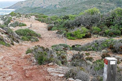 Uno de los tramos más afectados por la degradación es el que conduce a Cala Pilar