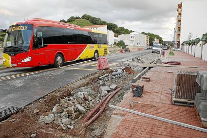 Imagen de la zona donde se ubicará la nueva parada de autobús de Ferreries.