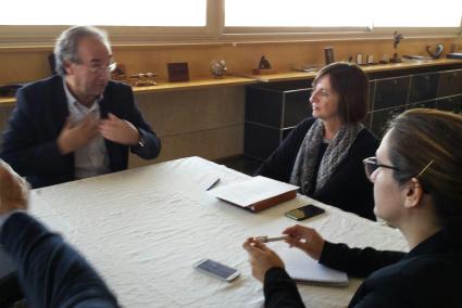 De izquierda a derecha, Martí March, Maite Salord y Susana Mora