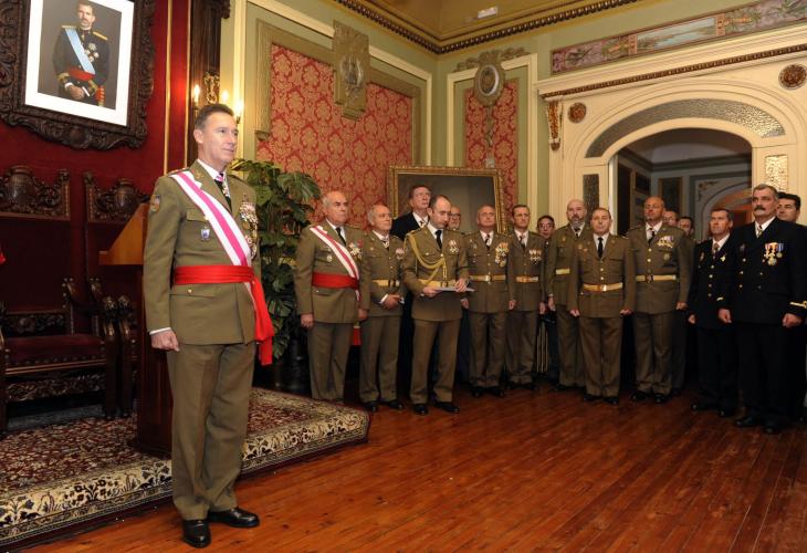 El general de división y comandante general de Balears, Fernando Aznar Ladrón de Guevara, ha presidido este mediodía el tradicio