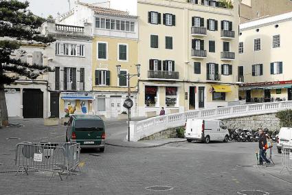 Menorca Mao Plaza España circulacion abierta hacia Plaza Conquista y