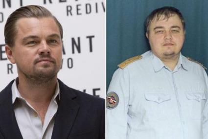 Leonardo Di Caprio y su doble ruso.