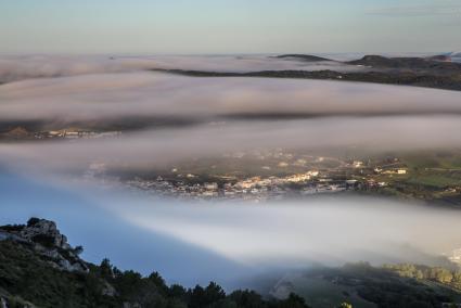 Imagen de los bancos de niebla desde El Toro