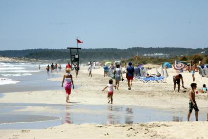 Unas condiciones agradables hicieron que la jornada dominical se tornara playera para visitantes y residentes