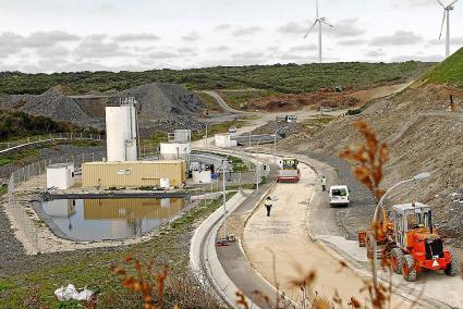 Menorca Mao Planta de Mila zona ampliacion depuradora y balsas nuevas