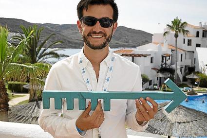 Henry Vasquez, uno de los cofundadores de la ‘startup’ norteamericana Tribe, en el campus de Menorca Millennials