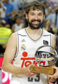 Al nivel de Sabonis. Al igual que el lituano, MVP de la final ACB en 1993 y 94, Llull ha sido designado dos veces consecutivas m