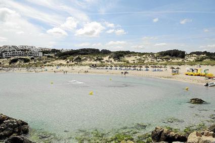 Son Parc. El emisario atraviesa el arenal a la altura del antiguo torrente. Irá enterrado a quince metros de profundidad y se ad