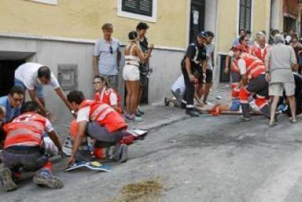 Heridos en las fiestas de Maó