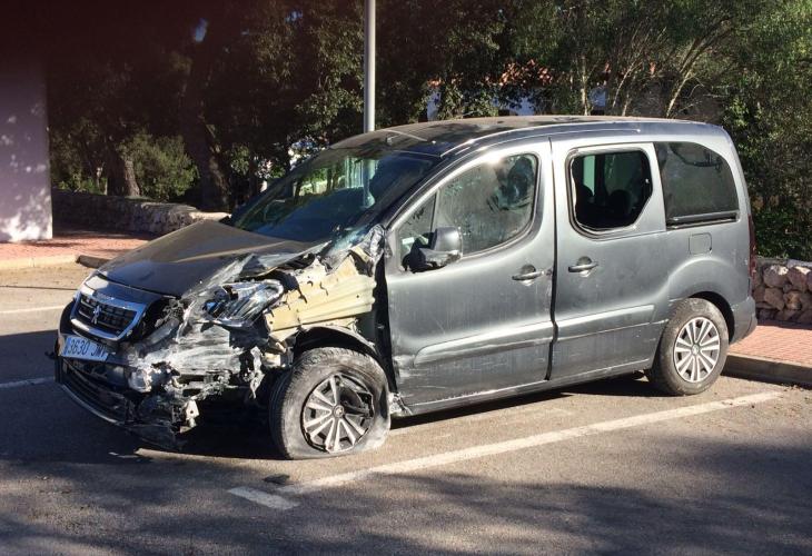 Estado en el que ha quedado el vehículo tras el accidente