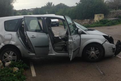 Así ha quedado el coche tras la colisión