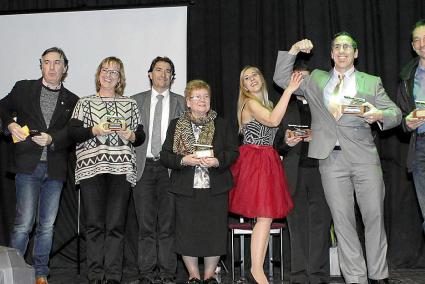 Gran Fiesta. Contó con la tradicional foto de familia de los premiados