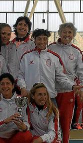 Lita López, con la copa de segundas