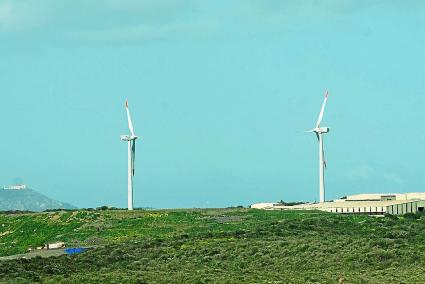 La planta de Milà cuenta con cuatro aerogeneradores que producen electricidad aprovechando la fuerza del viento