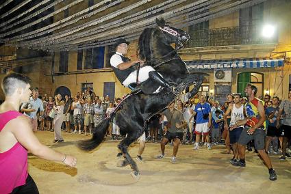 La Festa del Cavall de Ses Salines en agosto de 2016, después del primer toc de fabiol en el Ayuntamiento