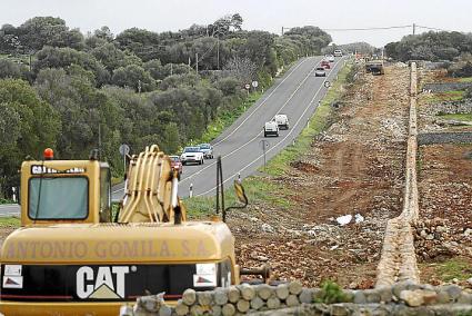 ALAIOR. CARRETERAS. carretera general , tramo Mao - Alaior, ampliacion y obras -