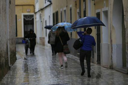 Imagen de este viernes, en Ciutadella.