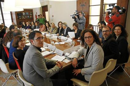 La Comisión de Turismo Sostenible reunida en enero pasado para aprobar los proyectos a financiar con la ecotasa