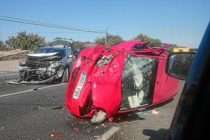 Cuatro personas resultaron heridas el 10 de junio, en un accidente en el cruce de Talati, en la carretera general