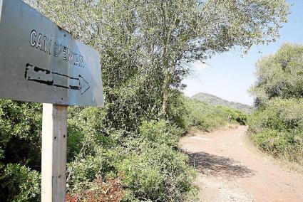 Imagen de archivo del tramo anterior a la entrada del camino en la finca de Binimoti