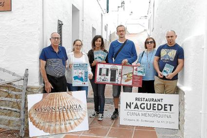 Representants de diferents restaurants, aquest dimarts as Mercadal, en la presentació de les jornades