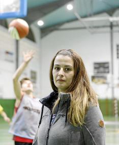 Analén González, durante un entrenamiento