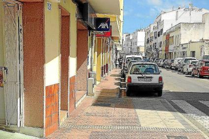 El apuñalamiento se produjo en un portal de este tramo de la calle Sant Manuel hace un año