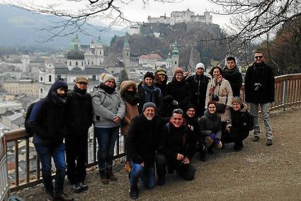 Alumnos de alemán de la EOI en un reciente viaje a Viena