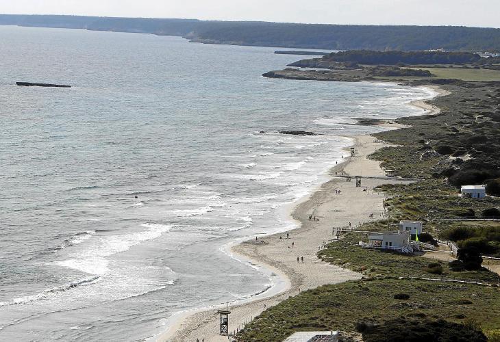 La playa de Son Bou.