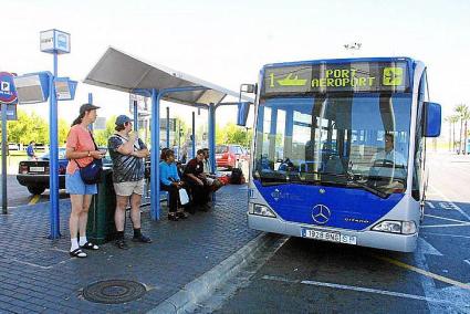 Uno de los autobuses de la empresa municipal de Palma