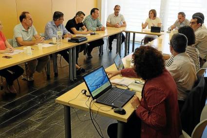 En la reunión de ayer mantenida con los representantes de Vueling asistieron responsables del Aeropuerto de Menorca, AVIBA, Cons