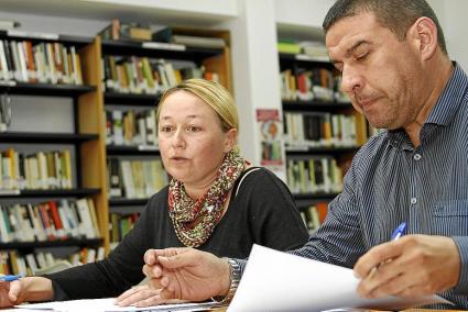 Ana Britt Sánchez y Pere Moll, cuando eran compañeros en el equipo de gobierno.