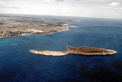 Imagen de archivo de la Illa de l’Aire y la zona de protección