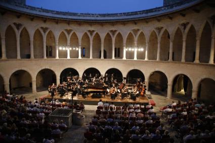 La Orquestra Simfònica Illes Balears en una actuación en Palma