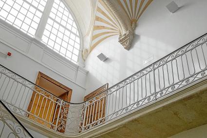 Interior de la casa señorial de Can Saura Miret, que en 2017 reabrió sus puertas a los ciudadanos