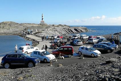 Imagen de las cercanías del faro de Favàrtix tomada ayer domingo por la mañana.