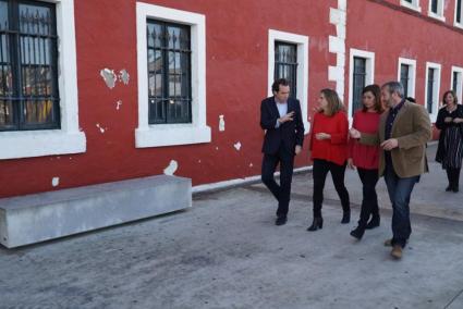 Marc Pons, Susana Mora, Francina Armengol y Lluís Camps, este miércoles.