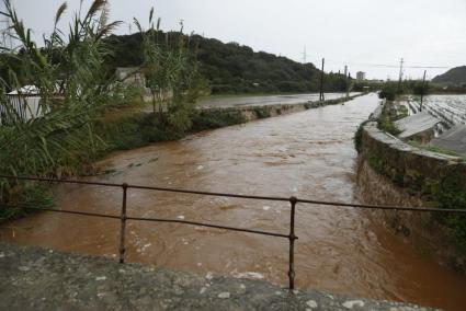 Imagen del torrente de Sant Joan des Vergers de Maó, a principios de noviembre.