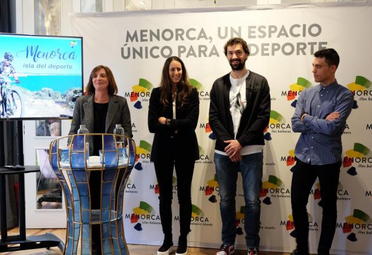 Maite Salord, Gemma Triay, Sergio Llull y Albert Torres